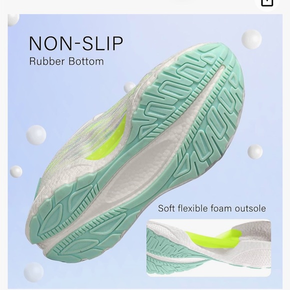 BELOS Women's Breathable Mesh Knit Lace Up Athletic Sneakers Comfortable NonSlip - Picture 4 of 6